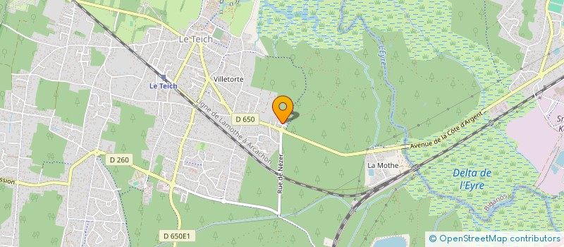 localisation de l'entreprise MONSIEUR GUILLAUME PAREJA  LE TEICH