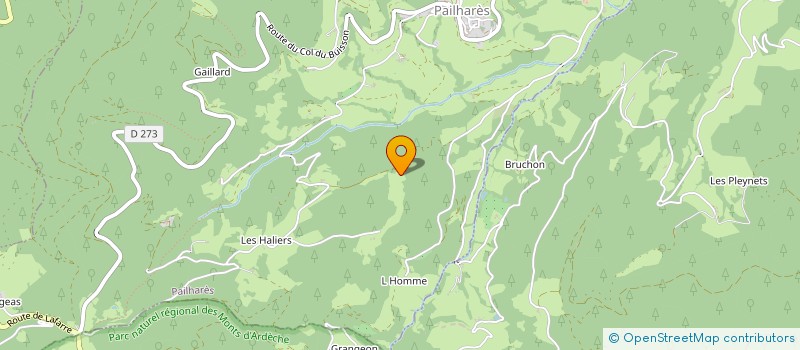 localisation de l'entreprise MONSIEUR GUILLAUME PASQUERO  PAILHARES