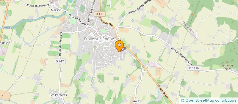 localisation de l'entreprise MONSIEUR GUILLAUME PATTE  ETOILE-SUR-RHONE