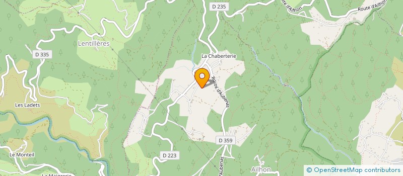 localisation de l'entreprise MONSIEUR GUILLAUME PAUMIER  AILHON