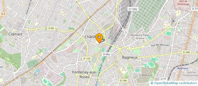 localisation de l'entreprise MONSIEUR GUILLAUME PENA  CHATILLON