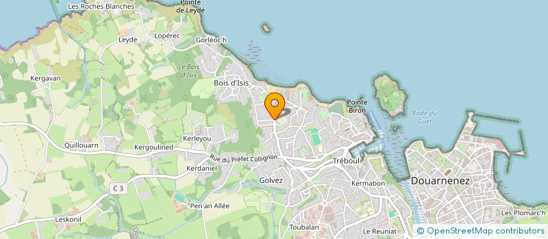 localisation de l'entreprise MONSIEUR GUILLAUME PENNANEACH  DOUARNENEZ