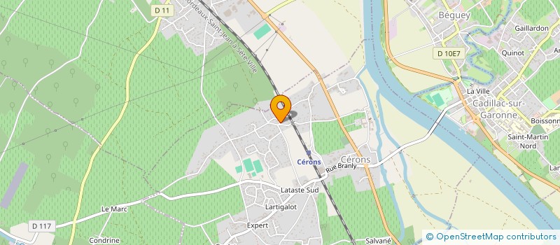 localisation de l'entreprise MONSIEUR GUILLAUME PERCHEY  CERONS