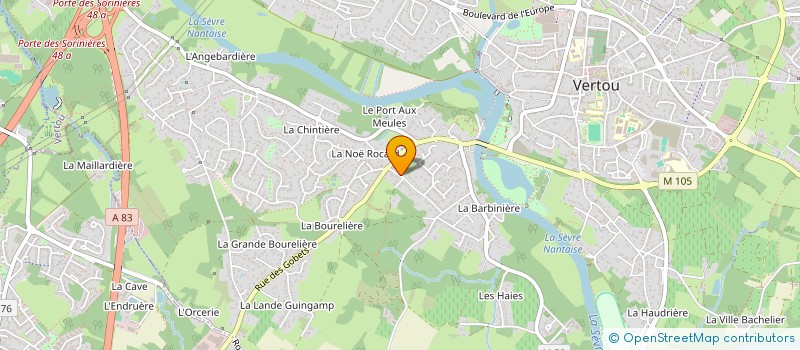 localisation de l'entreprise MONSIEUR GUILLAUME PERDEREAU  VERTOU