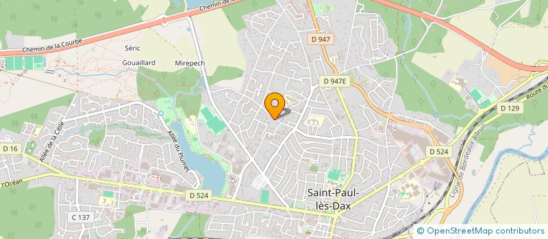 localisation de l'entreprise MONSIEUR GUILLAUME PEREIRA  SAINT-PAUL-LES-DAX