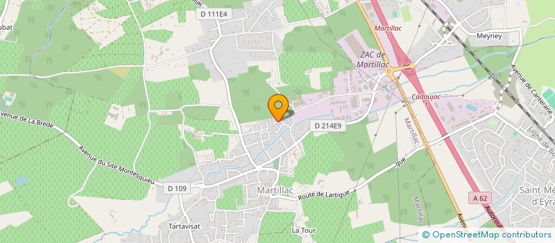 localisation de l'entreprise MONSIEUR GUILLAUME PERINEAU  MARTILLAC