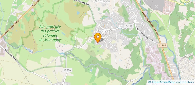 localisation de l'entreprise MONSIEUR GUILLAUME PERRET  MONTAGNY