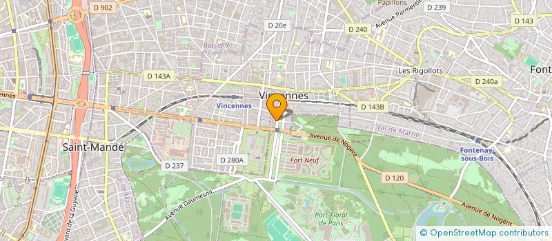 localisation de l'entreprise MONSIEUR GUILLAUME PERROCHEAU à VINCENNES