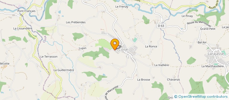 localisation de l'entreprise MONSIEUR GUILLAUME PERROT  COISE