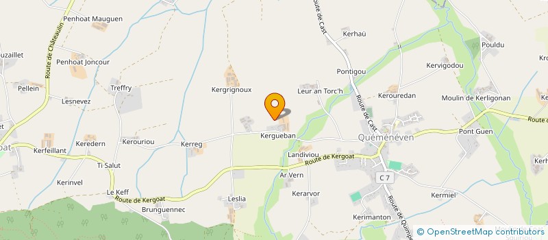 localisation de l'entreprise MONSIEUR GUILLAUME PETILLON  QUEMENEVEN