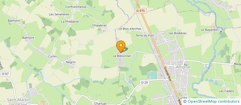 localisation de l'entreprise MONSIEUR GUILLAUME PETIT  ATTIGNAT