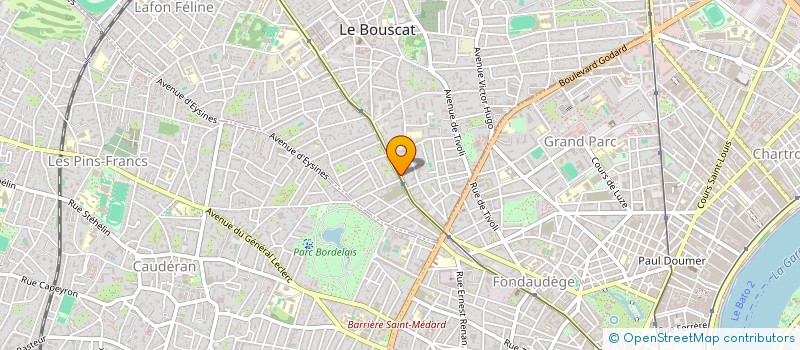 localisation de l'entreprise MONSIEUR GUILLAUME PETROU  LE BOUSCAT