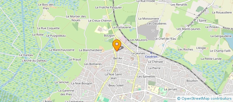 localisation de l'entreprise MONSIEUR GUILLAUME PEUGEOT à COUERON