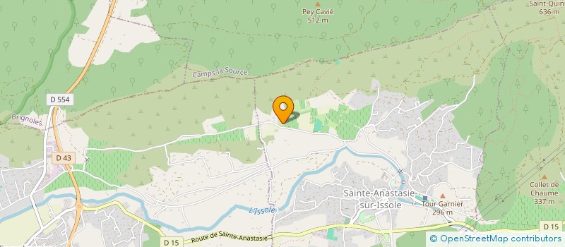 localisation de l'entreprise MONSIEUR GUILLAUME PEYRE  SAINTE-ANASTASIE-SUR-ISSOLE