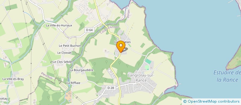 localisation de l'entreprise MONSIEUR GUILLAUME PEZDIR  LANGROLAY-SUR-RANCE