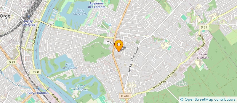 localisation de l'entreprise MONSIEUR GUILLAUME PIALOUX à DRAVEIL