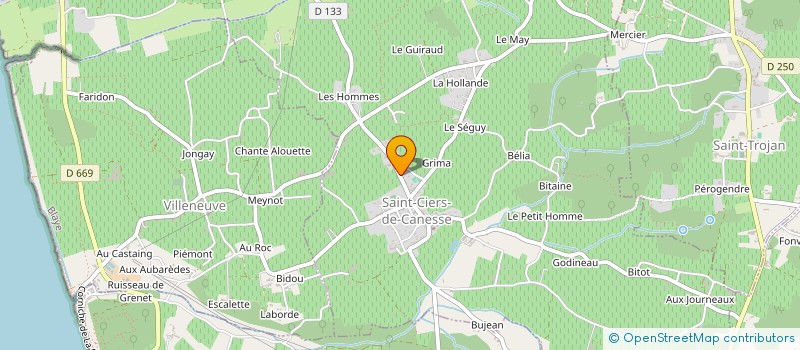 localisation de l'entreprise MONSIEUR GUILLAUME PICARD  SAINT-CIERS-DE-CANESSE