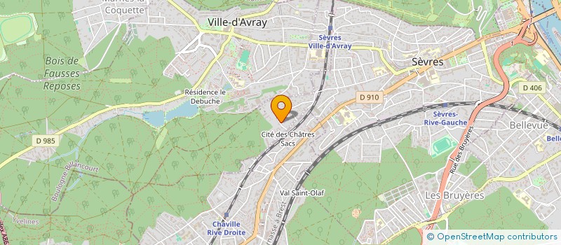 localisation de l'entreprise MONSIEUR GUILLAUME PIDAULT  SEVRES