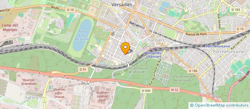localisation de l'entreprise MONSIEUR GUILLAUME PIGELET à VERSAILLES