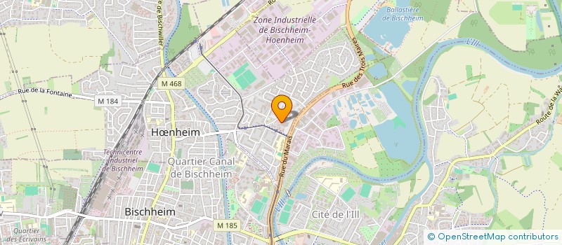 localisation de l'entreprise MONSIEUR GUILLAUME PILLON  HOENHEIM