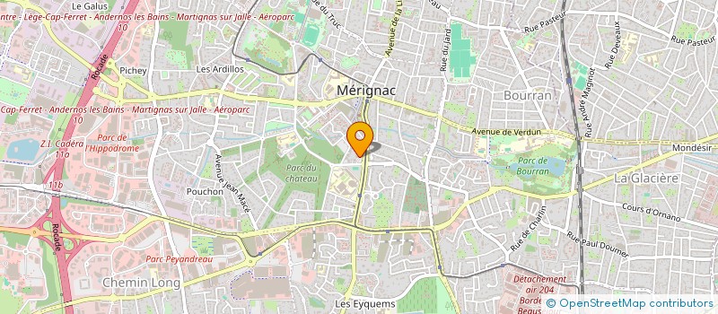 localisation de l'entreprise MONSIEUR GUILLAUME PIQUERO  MERIGNAC