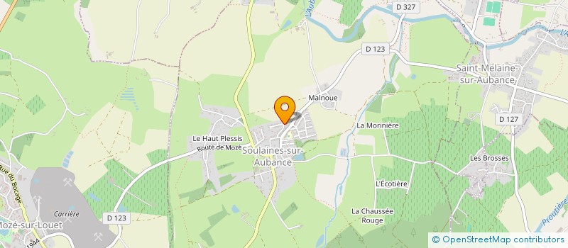 localisation de l'entreprise MONSIEUR GUILLAUME PIRARD  SOULAINES-SUR-AUBANCE