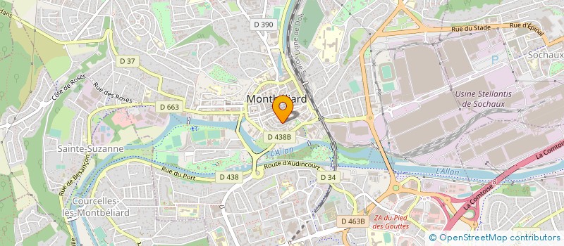 localisation de l'entreprise MONSIEUR GUILLAUME PITEAU  MONTBELIARD