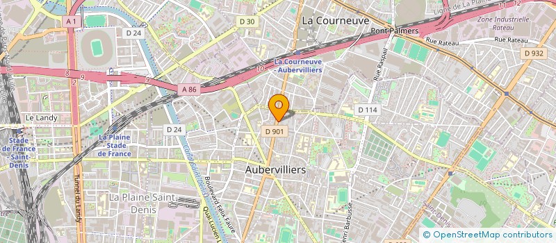 localisation de l'entreprise MONSIEUR GUILLAUME PLAS  AUBERVILLIERS