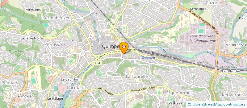 localisation de l'entreprise MONSIEUR GUILLAUME PLOUX à QUIMPER