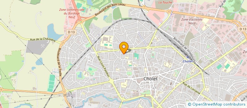 localisation de l'entreprise MONSIEUR GUILLAUME PLUCHON  CHOLET