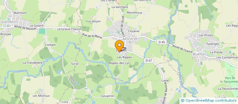 localisation de l'entreprise MONSIEUR GUILLAUME POCHERON  MONTCET