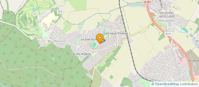 localisation de l'entreprise MONSIEUR GUILLAUME POISSON  BOUFFEMONT