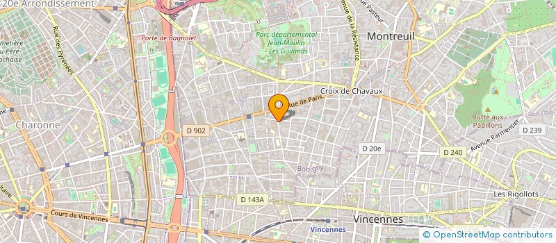 localisation de l'entreprise MONSIEUR GUILLAUME POMBET à MONTREUIL