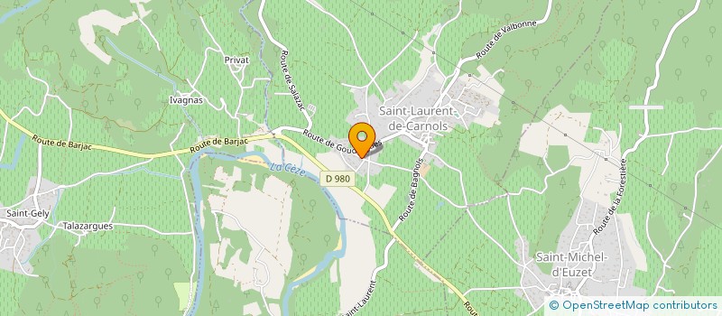 localisation de l'entreprise MONSIEUR GUILLAUME PONT  SAINT-LAURENT-DE-CARNOLS