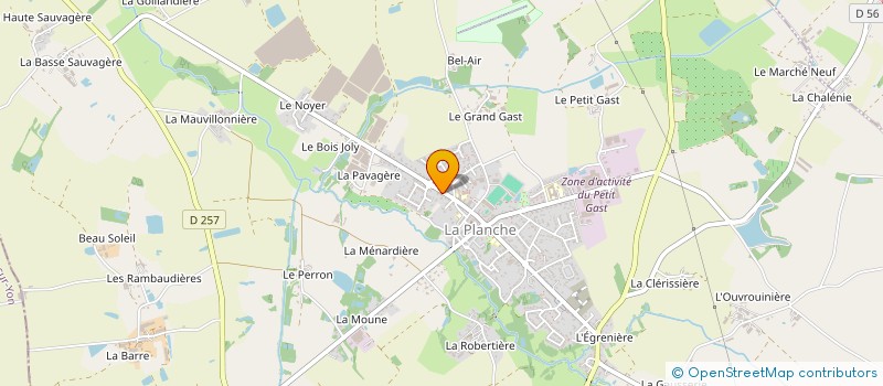 localisation de l'entreprise MONSIEUR GUILLAUME PONTHUS  LA PLANCHE