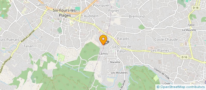 localisation de l'entreprise MONSIEUR GUILLAUME PORTELETTE à SIX-FOURS-LES-PLAGES