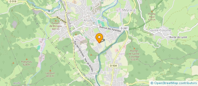 localisation de l'entreprise MONSIEUR GUILLAUME POSE  ARUDY