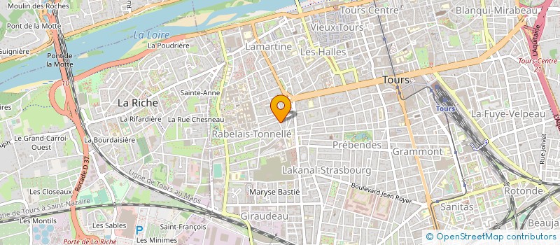 localisation de l'entreprise MONSIEUR GUILLAUME POTIER à TOURS