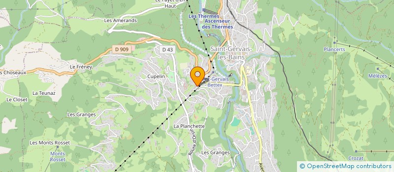 localisation de l'entreprise MONSIEUR GUILLAUME POUGHON  SAINT-GERVAIS-LES-BAINS