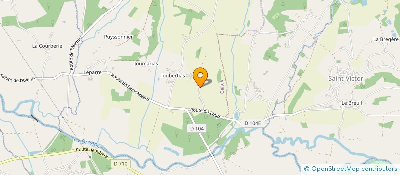 localisation de l'entreprise MONSIEUR GUILLAUME POUPARD  CELLES