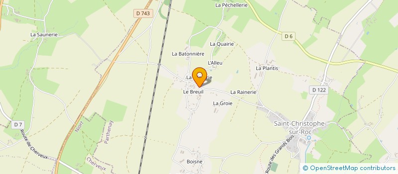 localisation de l'entreprise MONSIEUR GUILLAUME POUPART  SAINT-CHRISTOPHE-SUR-ROC
