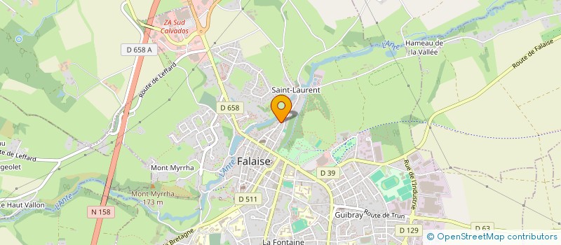 localisation de l'entreprise MONSIEUR GUILLAUME PRENVEILLE  FALAISE