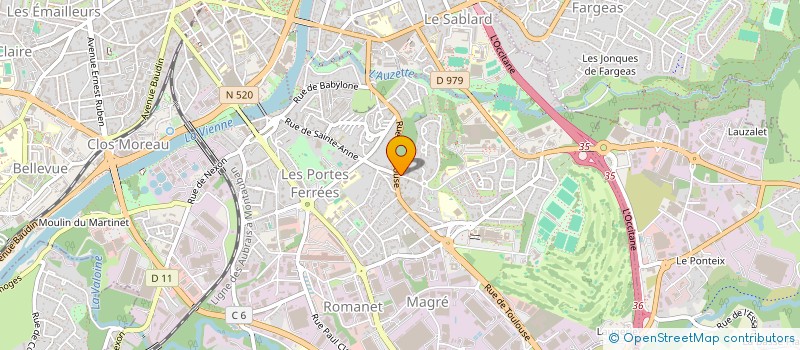 localisation de l'entreprise MONSIEUR GUILLAUME PREVEL à LIMOGES
