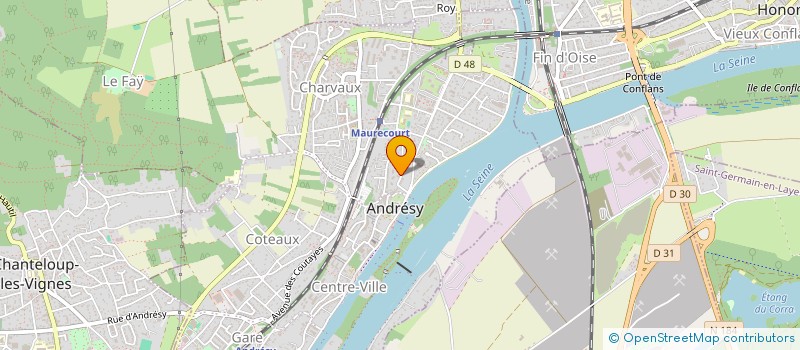 localisation de l'entreprise MONSIEUR GUILLAUME PREVOT à ANDRESY