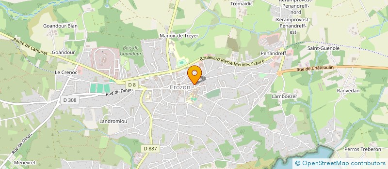 localisation de l'entreprise MONSIEUR GUILLAUME PRIE  CROZON