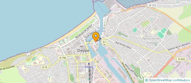 localisation de l'entreprise MONSIEUR GUILLAUME PRIEUR à DIEPPE