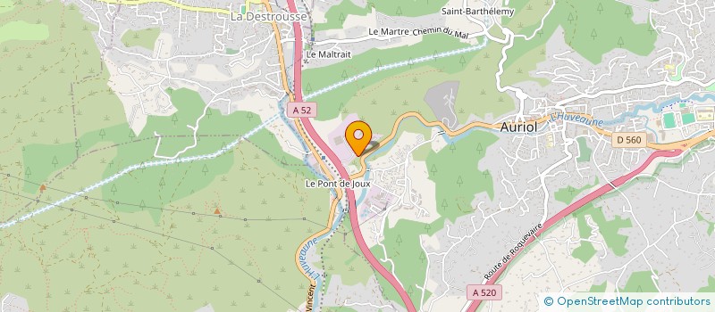 localisation de l'entreprise MONSIEUR GUILLAUME PROUTEAU  AURIOL