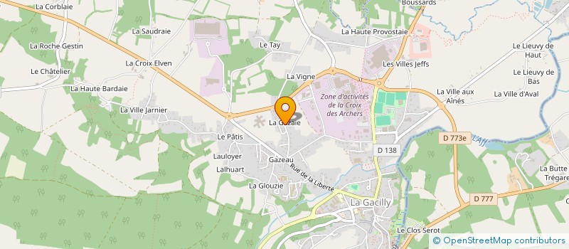 localisation de l'entreprise MONSIEUR GUILLAUME PROVOST à LA GACILLY