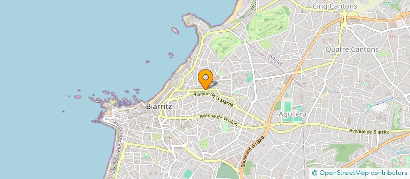 localisation de l'entreprise MONSIEUR GUILLAUME PRUNIER  BIARRITZ