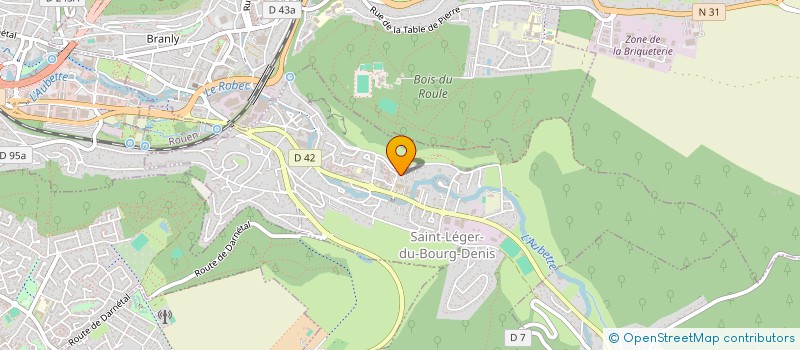 localisation de l'entreprise MONSIEUR GUILLAUME QUETEUIL  SAINT-LEGER-DU-BOURG-DENIS